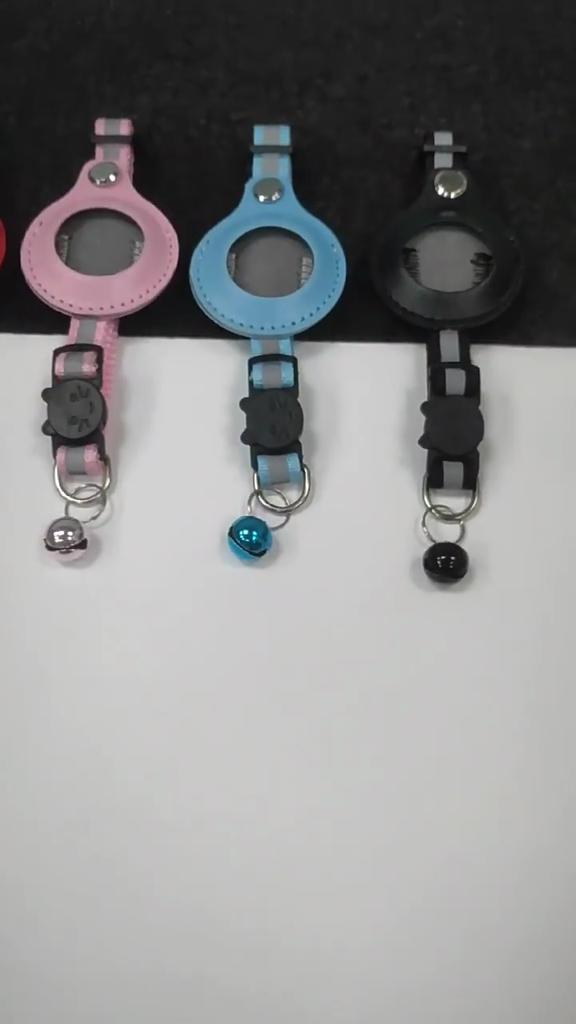 Katzenhalsband mit Schutzhülle für Airtag Anti Lost Locator Tracker Hundezubehör Reflektierende Haustierhalsbänder