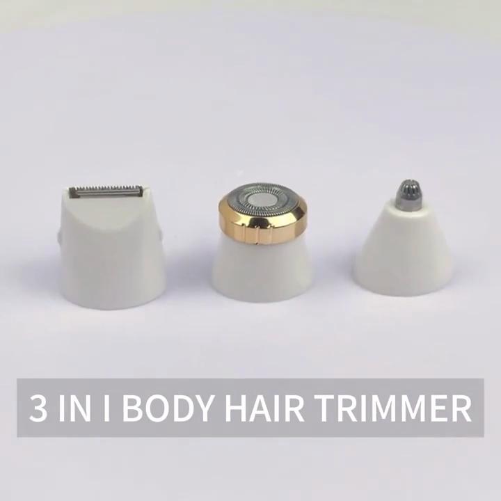 Women Electric Shaver Waterproof Painless Hair Trimmer for Bikini Body Legs Face Underarms Hair Removal Cordless