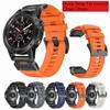22mm 26mm Fluororubber Strap For Garmin Fenix 8 7X 6X Pro 5X Epix Pro Gen 2 47mm 51mm /Fenix 5X Plus Tactix 7 Watchband