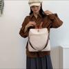 Waterproof Backpack Women's Soft Leather Backpack Large Capacity Commuter Bag