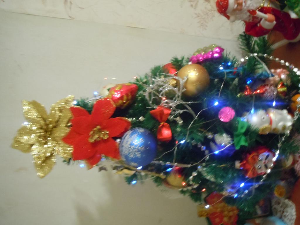 Новогодние Украшения Цветы Новогодние Украшения Цветы