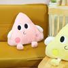 Cuscino Peluche a Forma di Formaggio per Bambini con Materiale Morbido per Camera da Letto e Soggiorno
