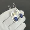 Blue Sapphire Gemstone Earrings, 925 Sterling Silver Earrings, Handmade Silver Earrings For Gift, Sapphire Dangle Earrings Valentine's Day Gift