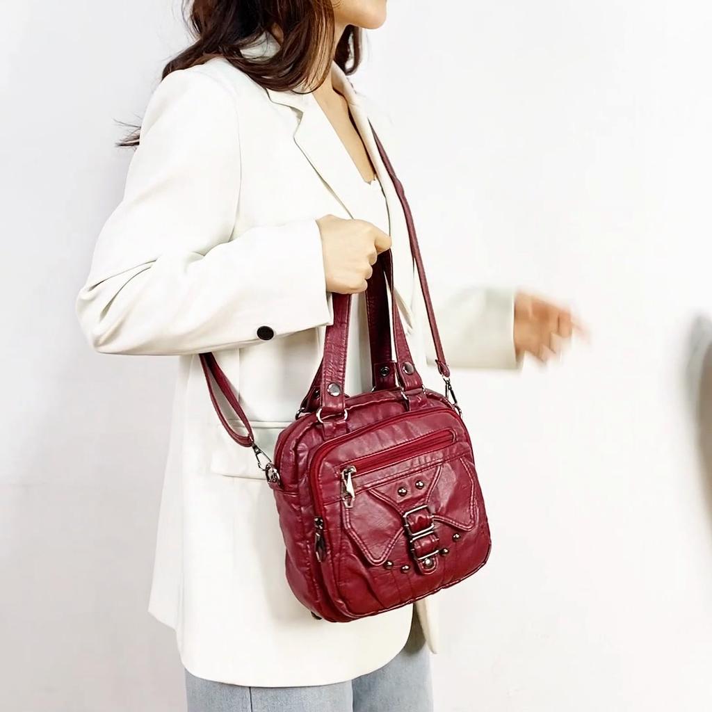 Multifunkční taška přes rameno crossbody kabelka dámský malý batoh