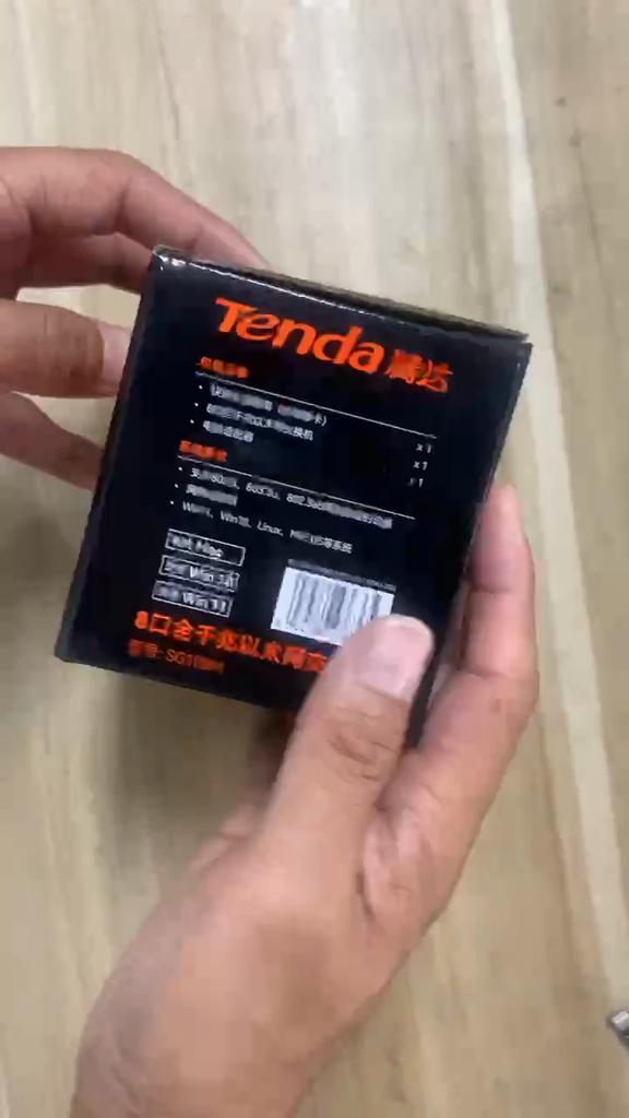 Tenda SG108 100/1000M Desktop Network Switch 8-port Gigabit Desktop Switch Ethernet Switch LAN Hub English Box