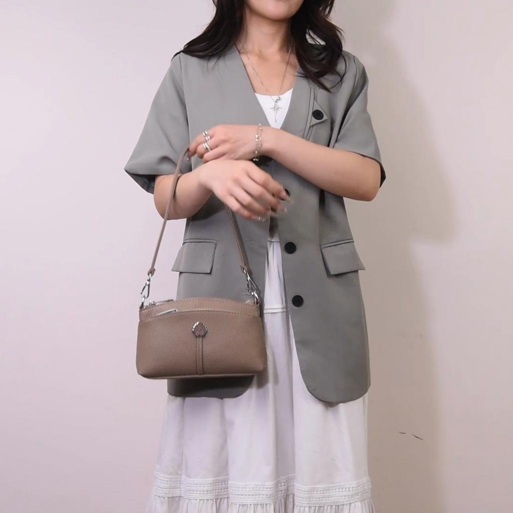New Women'S Shoulder Purse Bag Fashion Atmosphere Crossbody Messenger Bag Women'S Small Mother Handbag Soft Leather Bags