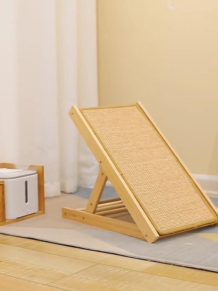 Dřevěný sisalový škrabadlo pro kočky Odolná škrabací deska pro kočky Odnímatelný škrabák pro kočky Škrabadlo Škrabadlo pro kočky Kočičí doplňky