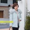 Real Fur Collar Middle Age Women Winter White Duck Down Jackets Vintage Plus Size Parkas Hooded Elegant Thick Warm Short Down Coats Woman Outerwears