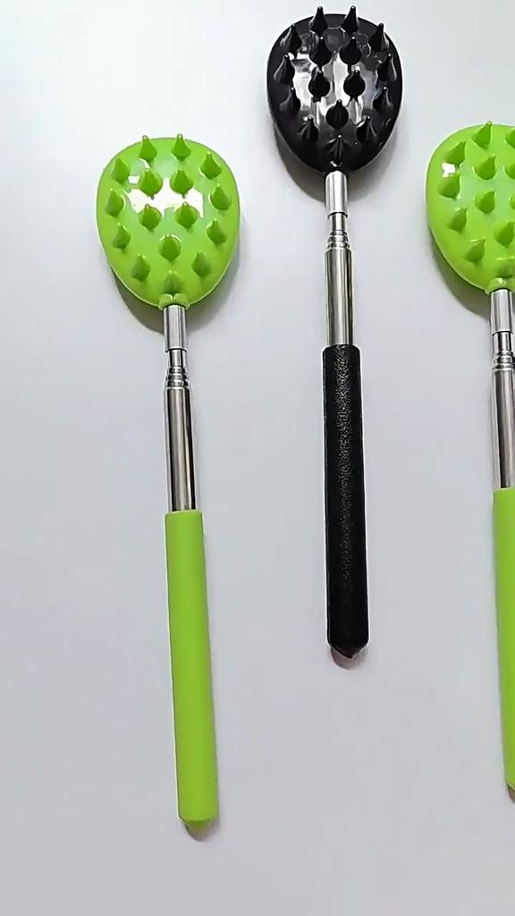 Scalable Cactus Back Itching Device, Scalable Itching Stick, One Handed Operation, Adjustable Length, Portable Back Massager