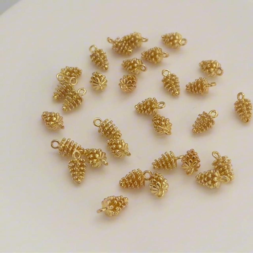 Copper Small Pineapple Pendant For DIY Jewelry Making Craft Accessories