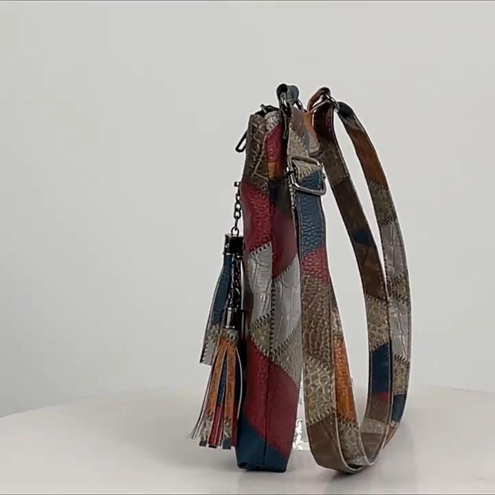 Female Mini Crossbody Bag Small Women Messenger Bags PU Leather Shoulder Bag Handbag Vintage Plaid Pattern Bag
