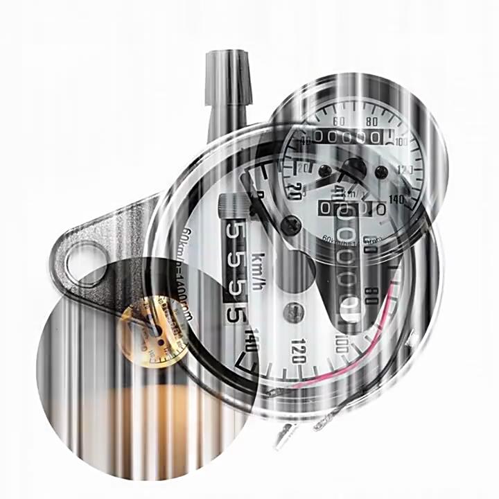 12V Metal Signal Digital Display KM/H Gauge Speedometer For Motorbike