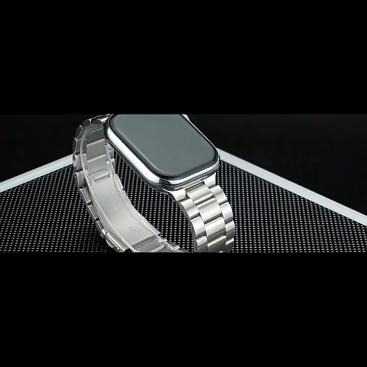 Bracelet de montre en acier inoxydable, à dégagement rapide, Double boucle de verrouillage, bracelet de montre en métal de remplacement pour M