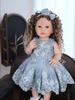 Lifelike 55 Cm Princess Reborn Baby Doll Bathe Silicone Vinyl Newborn Babies Doll Toy Suit Kids Early Educational Christmas Gifts