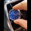 Orologio da cruscotto per auto con quadrante luminoso - Mini orologio al quarzo in lega di zinco per accessori interni per auto (4 centimetri)