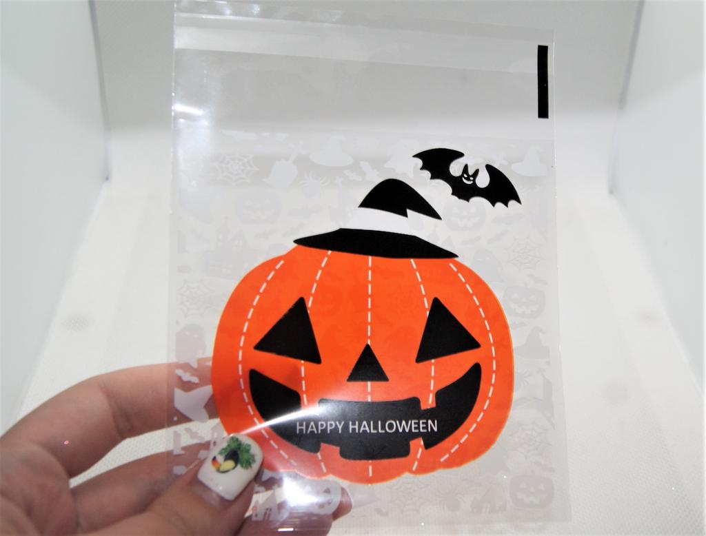 100pcs Plastic Clear DIY Candy Cookies Bag Halloween Pumpkin Ghost Gifts Bags US 100pcs Plastic Clear DIY Candy Cookies Bag Halloween Pumpkin Ghost Gifts Bags US