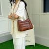 Mother Bag Large Capacity Shoulder Crossbody Bag Women's Multi-Layer Soft Leather Bag