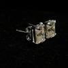 A+   Synthetic Moissanite 10.80 Ct Emerald Cut Earring Pair For Gifting