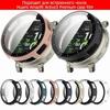 PC+Tempered Protective Case Anti-Scratch Full Coverage Screen Protector Shockproof Cover Shell for Amazfit Active 3 Premium