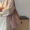 Women's Shoulder Bag Fashion Versatile Corduroy Large Capacity Portable Shopper Totes Female's Casual Travel Handbag