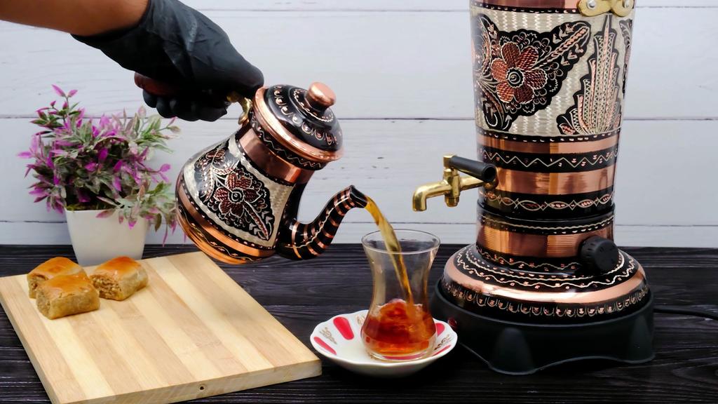 Copper Antique Electric Tea Maker Samovar
