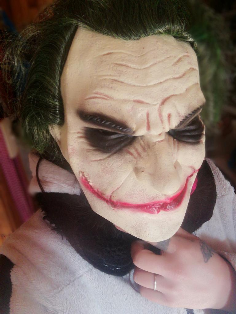 Maschera in lattice The Dark Knight per Halloween e feste in maschera