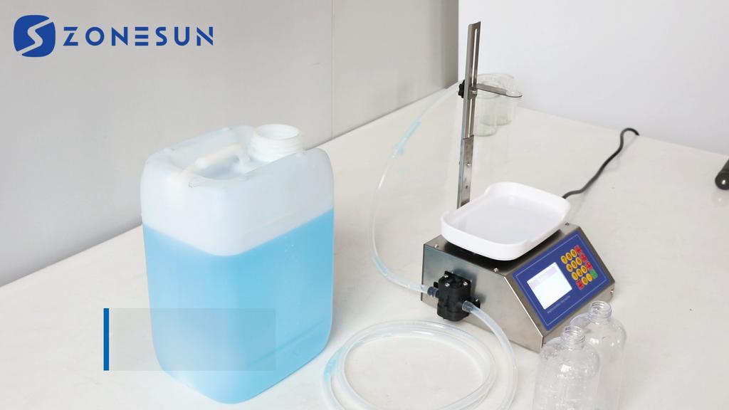ZONESUN ZS-M1080S Semi-automatic Diaphragm Pump Liquid Weighing Filling Machine