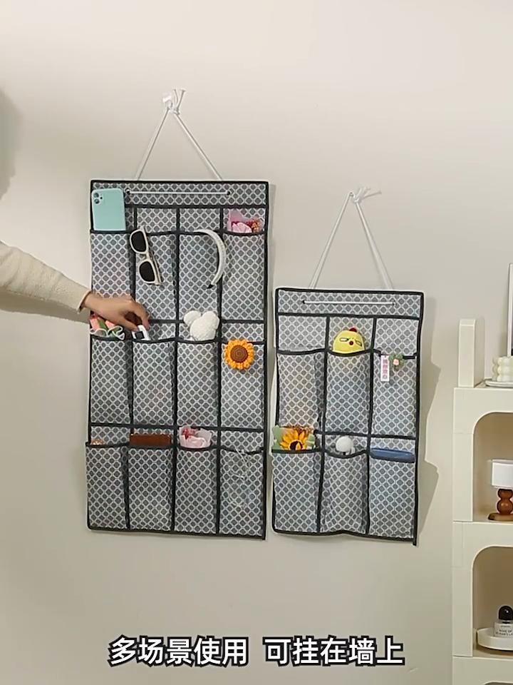 Mehrschichtige Hängetasche für Schuhe, diverse Aufbewahrungstaschen, Wandmontage, Vlies-Hängetasche, Schuh-Clutter-Organizer, verdickte, staubdichte Tasche