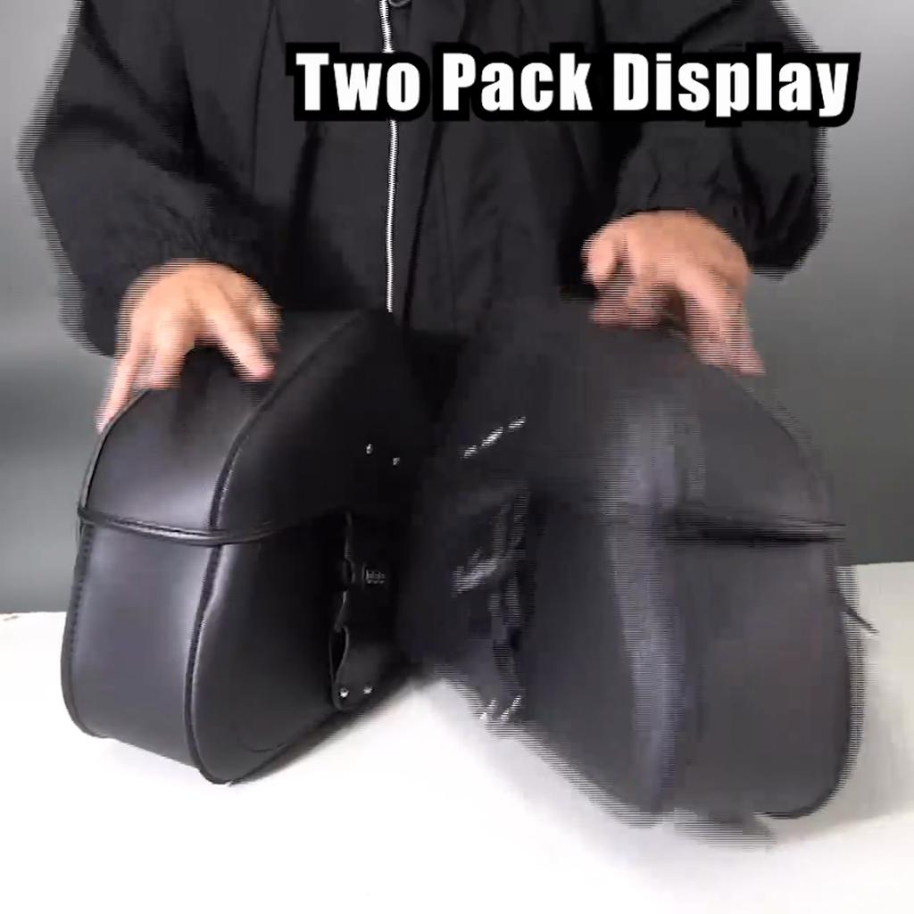 Password Lock Motorcycle Saddlebags Side Tool Storage Saddle Bags Universal for Harley Kawasaki Suzuki Yamaha Cruiser Bobber