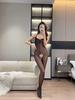 Elastic Sexy One-Piece BodySuits Underwear Net Clothing Body Suit Stockings Underwear Transparent Backless Crotchless Lingerie