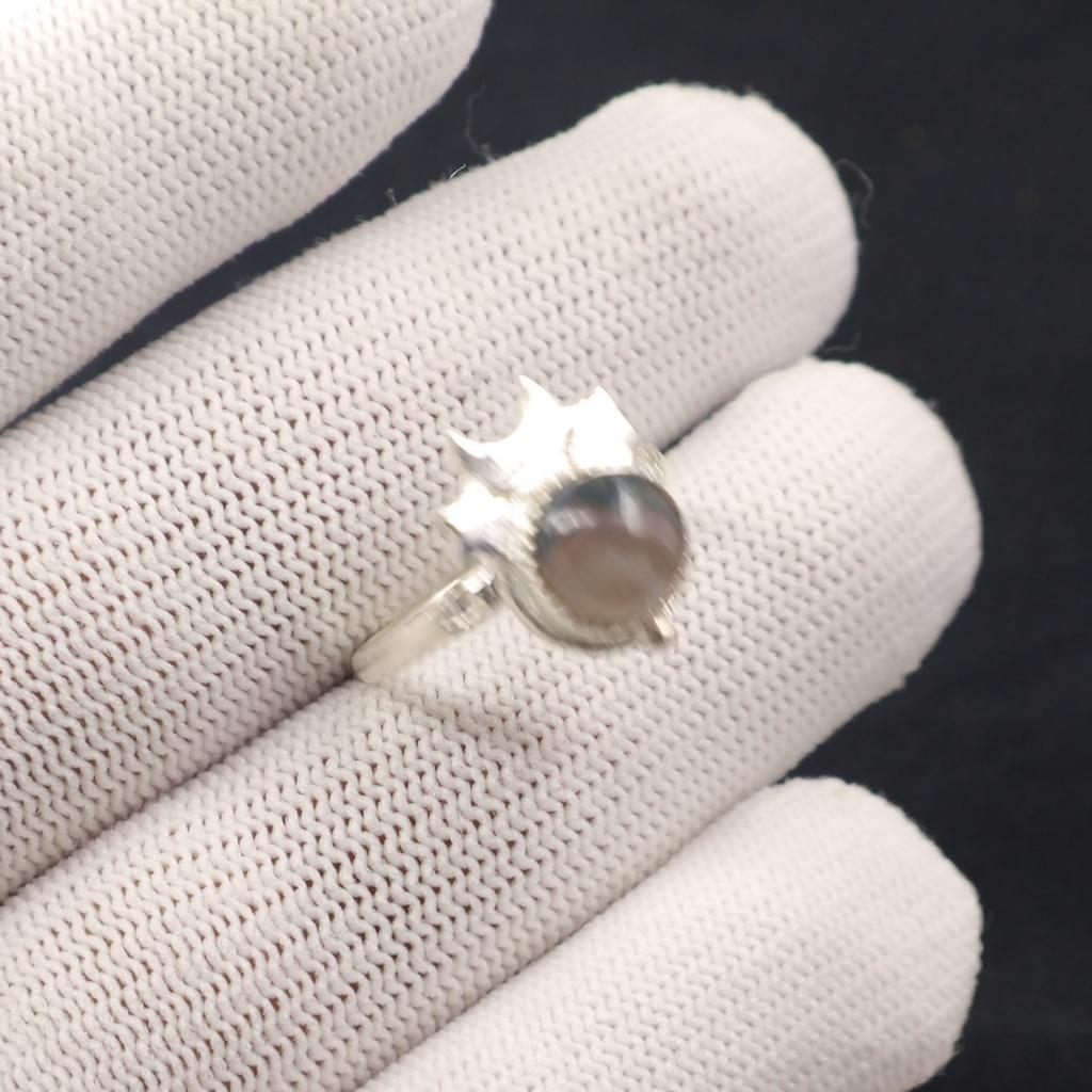 Natural Moss Agate Gemstone 925 Sterling Silver Jewelry Handmade Women Gift Ring RR-67-29