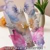 2pcs Korean Moving Butterfly Hair Clips for Girls Double Layered Wings Pearl Butterfly Hairpin Headwear Girls Kids Hair Accessories