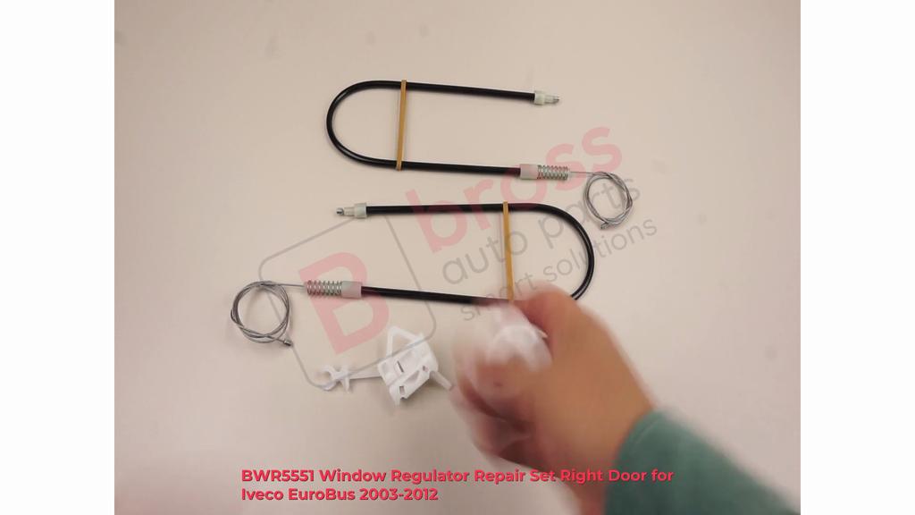 BWR5551 Window Regulator Repair Set Right Door for Iveco EuroBus 2003-2012