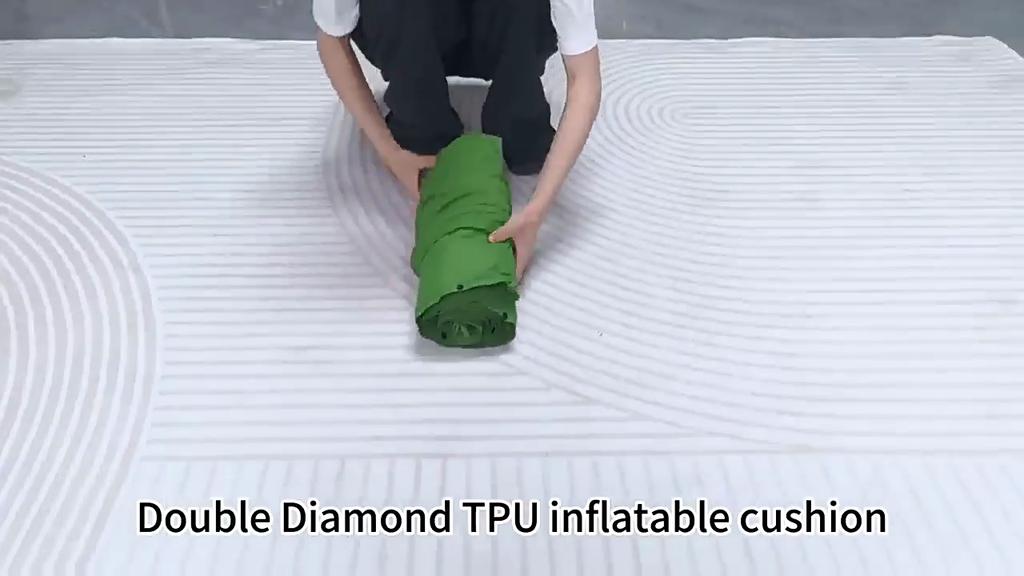 Outdoor Camping Sleeping Pad Folding Sleep Mat Beach Inflat Mattress with Pillows Ultralight Air Mat Travel Hiking New