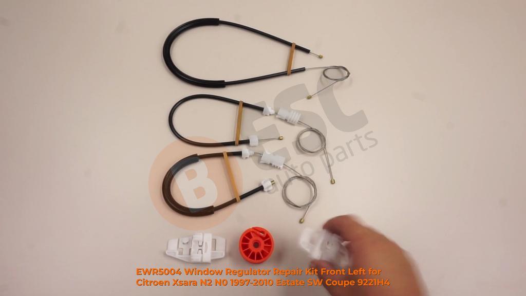 EWR5004 Electric Window Regulator Lifter Repair Kit Front Left Door for Citroen Xsara N2 N0 1997-2010 Estate SW Coupe 9221H4