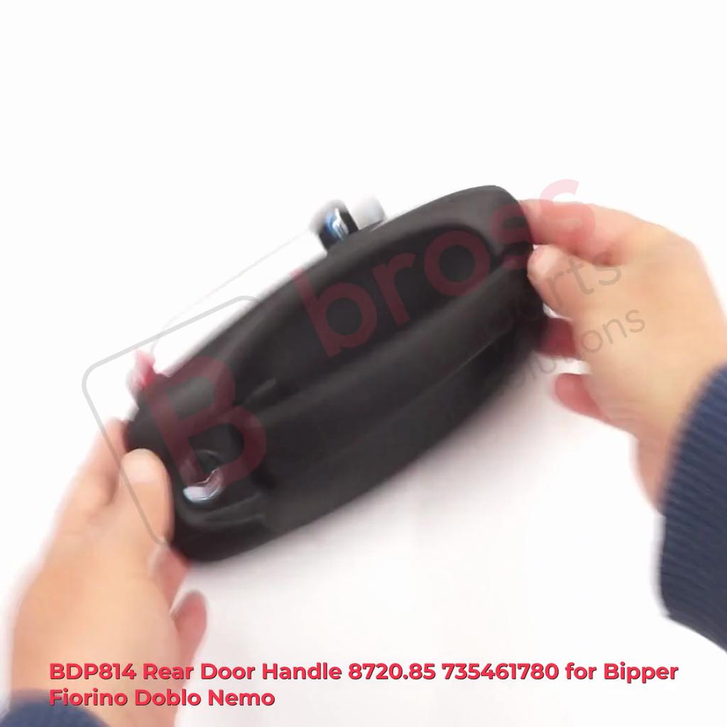 BROSS Autodíly BDP814 Vnější klika zadních dveří 8720.85, 735461780 pro Bipper Fiorino Doblo Nemo Vyrobeno v Turecku