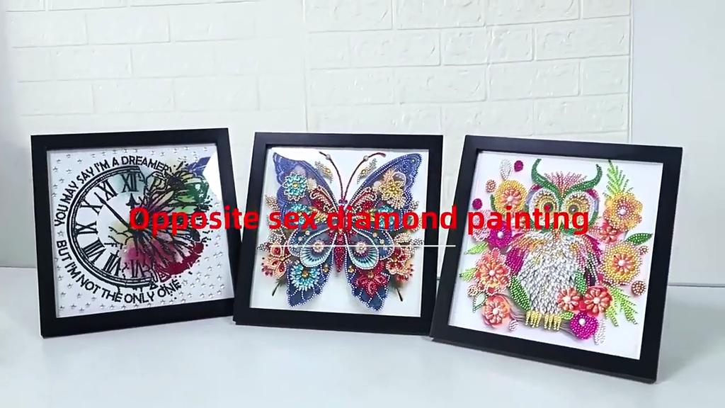 1pc Pattern Diamond Painting Kit, DIY 5D Special Shape Crystal Diamond Partial Diamond Painting Mosaic Making Craft Frameles