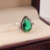 Chrome Diopside Gemstone 925 Sterling Silver Jewelry Handmade Ring For Wedding RR-57-7