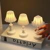 Mini LED Night Light Battery Powered Nordic Style Table Lamp Warm Atmosphere Bedside Lamp Creative Birthday Gift for Kids Bedroom Home Decor