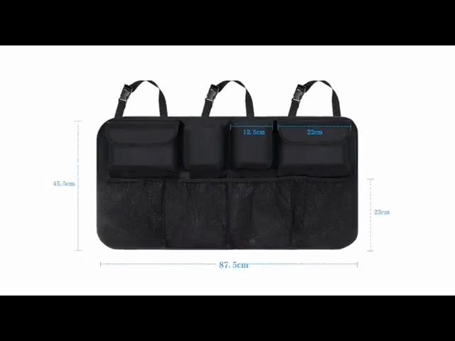Car Trunk Organizer Adjustable Backseat Storage Bag Net High Capacity Multi-use Oxford Automobile Seat Back Organizers