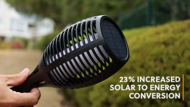 12LED Solar Flame Torch Light Flickering Light Waterproof Outdoor Lawn Path Yard Patio Floor Lamp Garden Christmas Decoration