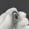 Emerald May Birthstone Adjustable 925 Sterling Silver Ring - Fits US Sizes 6 to 10 - Handmade Boho Jewelry for Women & Men, Valentine Gifts