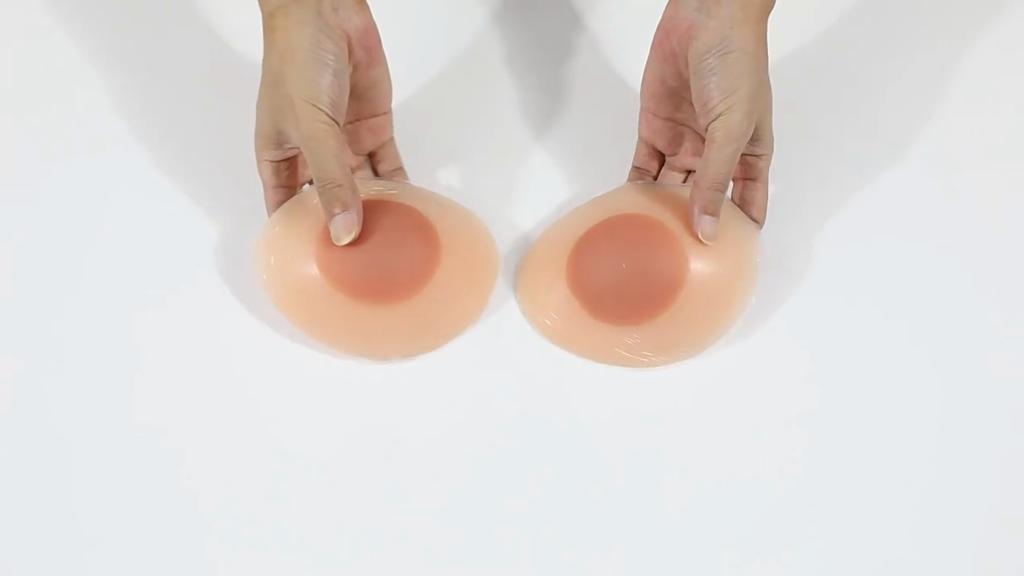 Chest Insert Artificial Silicone Skin Color Drop Shaped Fake Bust Form for Women Female