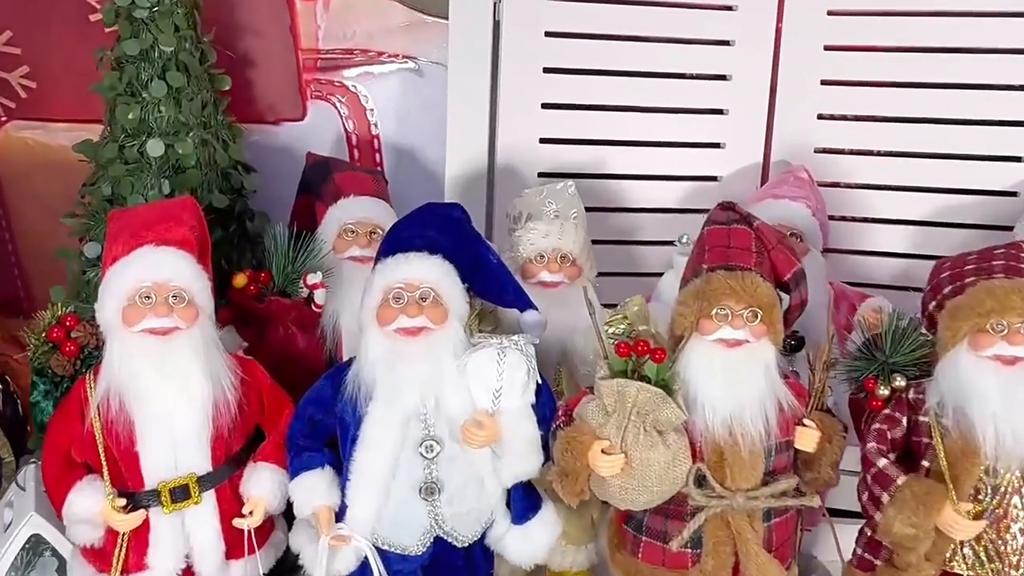 Χριστουγεννιάτικα σπίτια LED Claus Pine Needles Snow Χριστουγεννιάτικα στολίδια χιονάνθρωπος Λαμπερά στολίδια Ρητίνη Άγιος Βασίλης Παιχνίδια δώρων διακοπών για παιδιά