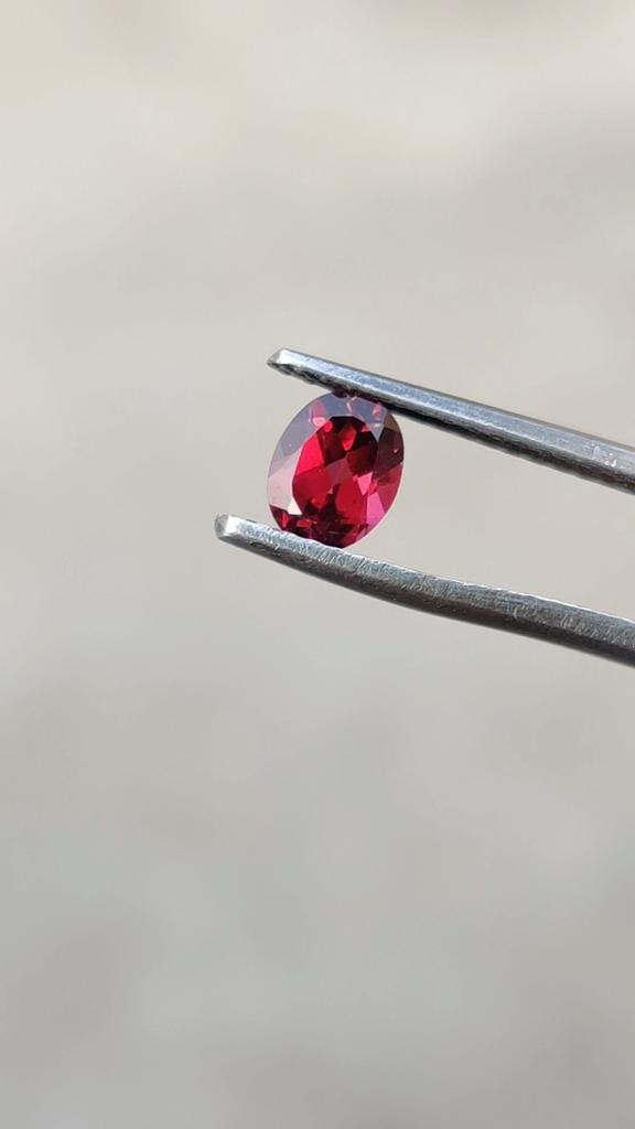 4x3 Mm Size Natural Deep Pink Rubellite Oval Cut Gemstone, 0.30 Cent Rubellite Stone For Making Ring.