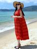 Plus Size Elegant Women's Summer Dress Casual Loose Long Dress Female Vintage Clothes