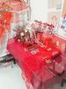 New Year Style Pvc Table Cover With Antioil Waterproof Material For Living Room Table Protection