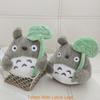 Japanese Anime Totoro With Lotus Leaf Plush Toy Super Soft Short Plush Pp Cotton Filling