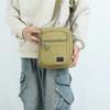 Solid Color Outdoor Travel Bag Men's Shoulder Bag Waterproof Wear-Resistant Large Capacity Crossbody Bag