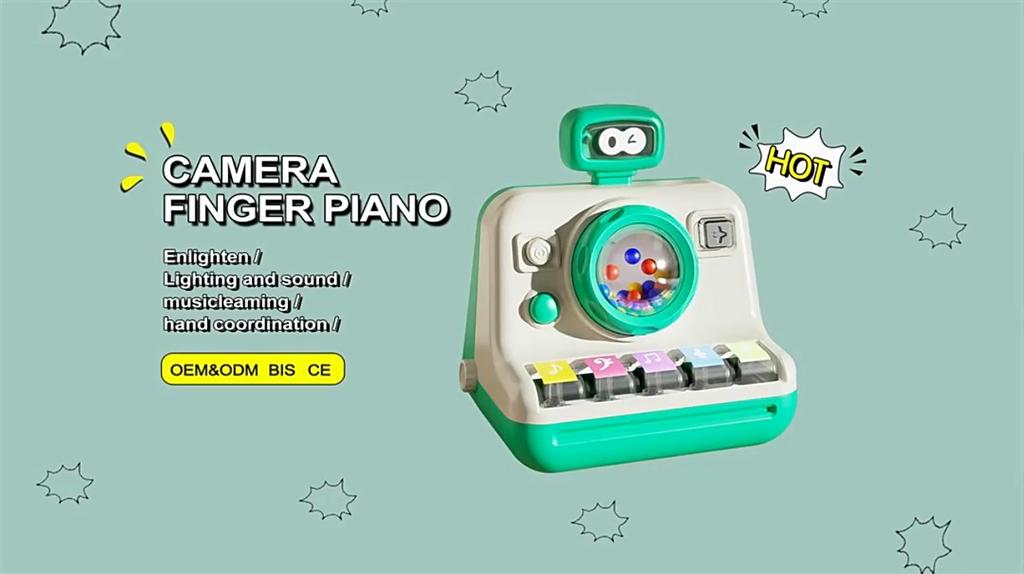 Baby Educational Analog Camera Multifunctional Sound and Light Camera Small Piano Toy Early Education